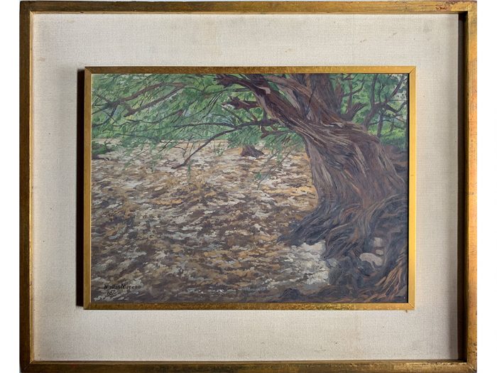 Lote 102 - Nicolás Moreno - Paisaje Sierra Tarahumara - Óleo Sobre Madera - Imagen 2