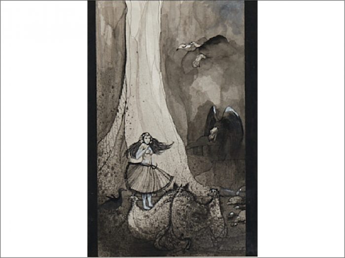 Lote 026 - Leonora Carrington - Sin título - Acuarela sobre Papel - Imagen 2