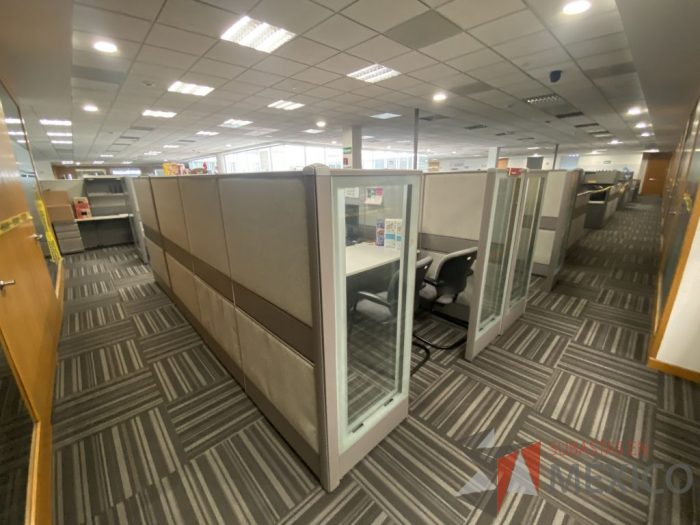 Lote 029 - Estación de trabajo para 12 personas con mampara alta con 12 gavetas - Imagen 6