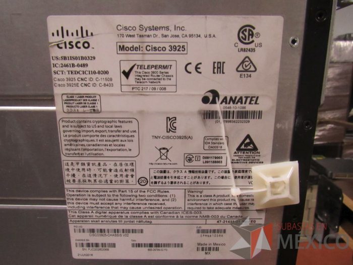 Lote 039 - Router CISCO 3900 series - Imagen 32