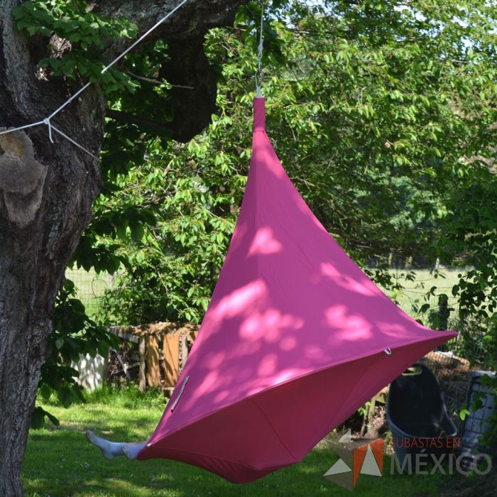 Lote 0582 -Casa de Campamento Cacoon Double Fucshia y Kit para Montaje Tree Loop - Imagen 2