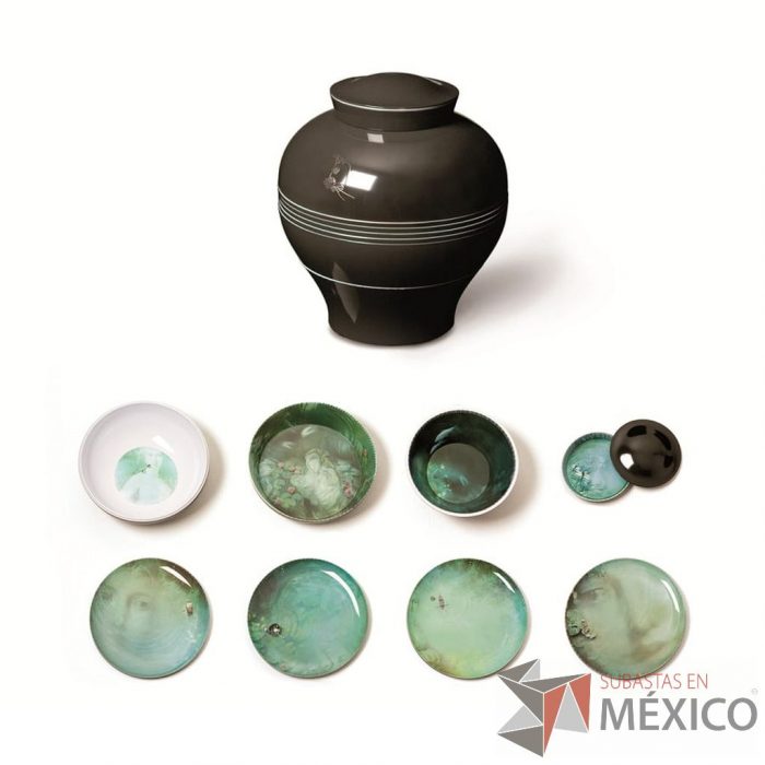 Lote 0787 - Set de Mesa Yuan Negro 8 piezas apilables - Imagen 3