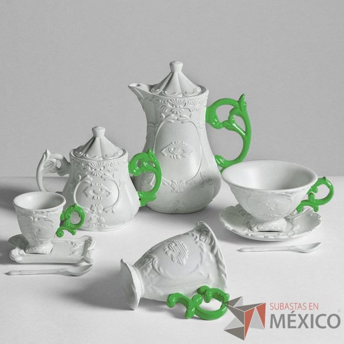 Lote 0193 - Servicio para Café I-Coffee Blanco / Verde - Imagen 2