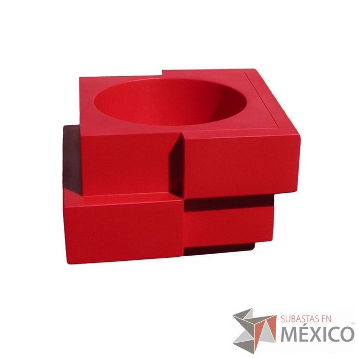 Lote 274 - Maceta Cubic Yo Rojo