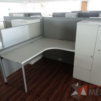 Lote 018 - Estación de trabajo para 6 personas, mampara alta, separadores de acrílico - Imagen 12