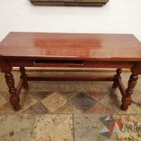 Lote 011 - Escritorio de madera, 160 cm x 60 cm x 79 cm - Imagen 3