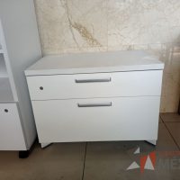 Lote 023 - Archivero horizontal de 2 cajones color blanco