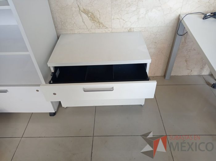 Lote 023 - Archivero horizontal de 2 cajones color blanco - Imagen 4