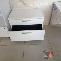 Lote 023 - Archivero horizontal de 2 cajones color blanco - Imagen 3