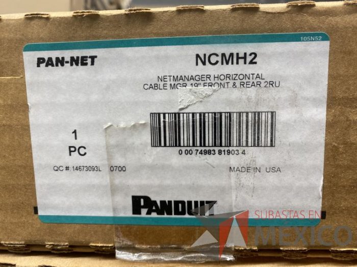 Lote 018 - 2 Organizadores de cables horizontal  PANDUIT, Modelo: NCMH2 (Nuevo) - Imagen 8