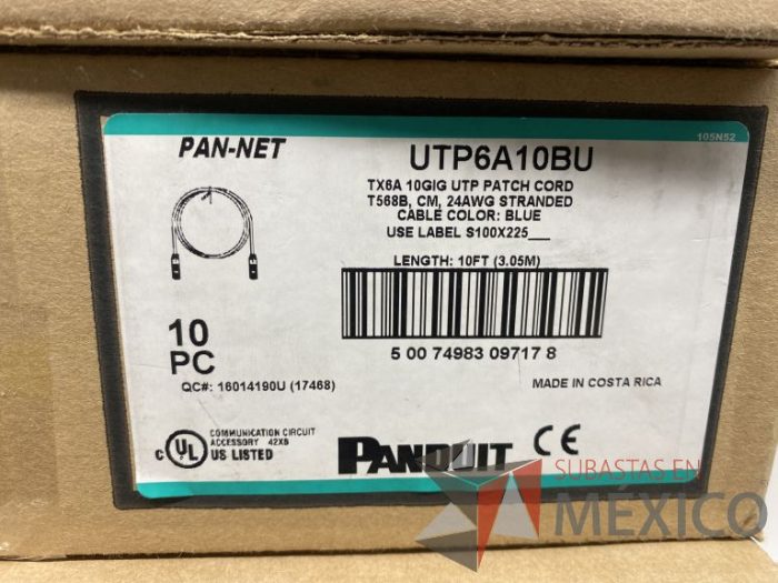 Lote 006 - 20 Patch Cord PANDUIT, Cat 6, 3 metros (Nuevo) - Imagen 6