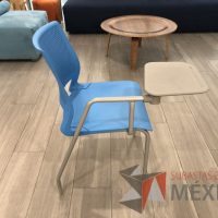 Lote 023 - Silla fija color azul con paleta - Imagen 10