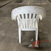 Lote 024 - 2 Sillas fijas, asiento y respaldo en plástico color blanco  - Imagen 7