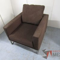 Lote 089 - Sillón de 1 plaza en tela color café - Imagen 4