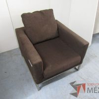 Lote 089 - Sillón de 1 plaza en tela color café - Imagen 5