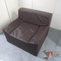 Lote 003 - Sillón de 1 plaza tipo piel color café - Imagen 6