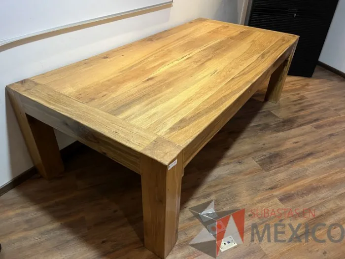 Lote 009 - Mesa de sala de juntas de madera de encino americano para 6 personas - Imagen 9