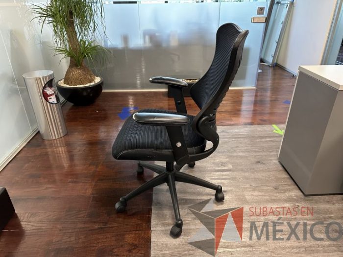 Lote 001 - 2 Sillas ejecutivas con ruedas, descansabrazos, respaldo en malla y asiento - Imagen 13