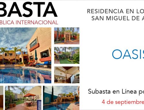 SUBASTA DE RESIDENCIA OASIS EN LOS FRAILES, SAN MIGUEL DE ALLENDE