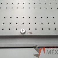 Lote 002 - 2 Gabinetes altos metálicos con 4 cajones y 2 gavetas color gris - Imagen 3