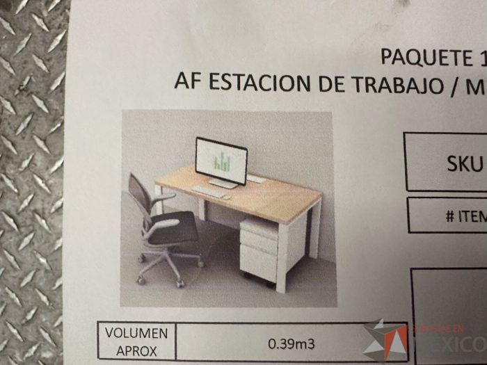 Lote 131 - Escritorio con archivero - Haworth 150 x 70 cm - Imagen 2