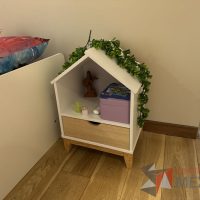 Lote 007 - Cama individual para niño con buró en forma de casa con 1 cajón - Imagen 6