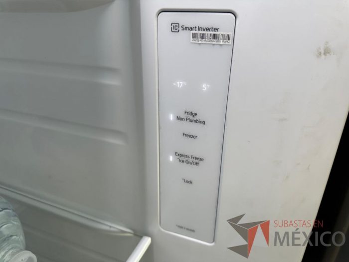 Lote 005 - Refrigerador LG, Modelo: VS27LNIP - Imagen 9