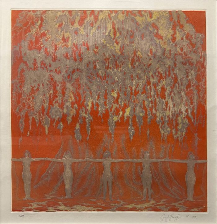 Lote 011 - Norma González Hermosillo - Cultos mixtos - Estampa calcográfica a color sobre papel, estampación en hueco, procedimiento de aguatinta. 16/25 - Imagen 2