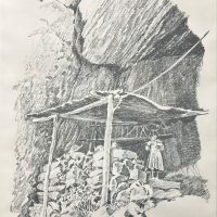 Lote 071 - Amaya - Tarahumara, 1988 - Estampa litográfica, estampación en plano, procedimiento técnico de litografía. 8/25