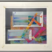 Lote 058 - Oswaldo Sagastegui - Sin título, 1992 - Estampa permeográfica sobre papel, estampación en plano, procedimiento serigráfico. 107/250 - Imagen 2