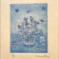 Lote 063 - Zapata - Sin título, 1974 - Estampa calcográfica sobre papel, estampación en hueco, procedimiento de aguafuerte y aguatinta, 35 /50