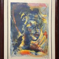 Lote 051 - Raúl Anguiano - Sin título - Estampa permeográfica sobre papel, estampación en plano, procedimiento serigráfico P. A. [Prueba de Artista] - Imagen 2