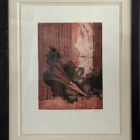 Lote 059 - Lucino Spanó - L´Emile Rosseau III - Estampa calcográfica a color sobre papel, estampación en hueco, procedimiento de aguafuerte, manera de lápiz y aguatinta