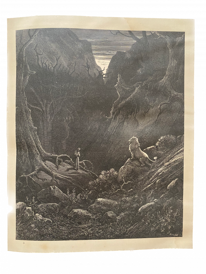 Lote 021 - L'Enfer de Dante Alighieri. Libro ilustrado con 134 grabados xilográficos, estampados en relieve, por Gustave Doré. - Imagen 5