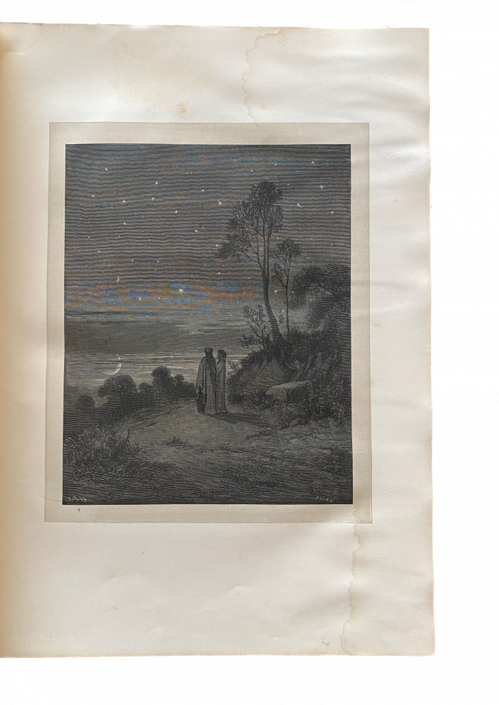 Lote 021 - L'Enfer de Dante Alighieri. Libro ilustrado con 134 grabados xilográficos, estampados en relieve, por Gustave Doré. - Imagen 2