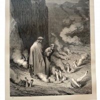 Lote 021 - L'Enfer de Dante Alighieri. Libro ilustrado con 134 grabados xilográficos, estampados en relieve, por Gustave Doré. - Imagen 4