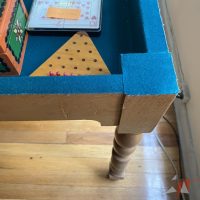 Lote 022 - Mesa de juegos belga con un cajón secreto para guardar cartas, fichas, etc... - Imagen 7