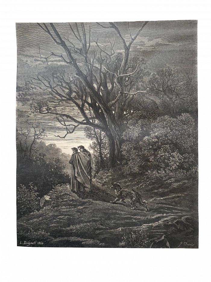 Lote 021 - L'Enfer de Dante Alighieri. Libro ilustrado con 134 grabados xilográficos, estampados en relieve, por Gustave Doré. - Imagen 6