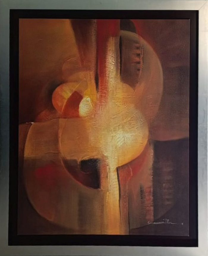 Lote 043 - Autoría sin identificar - Destellos - Acrílico sobre tela - Imagen 2