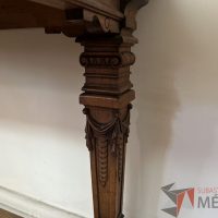 Lote 024 - Mesa francesa con 4 patas, labrada en madera en el siglo XIX - Imagen 10