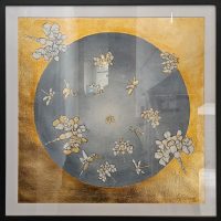 Lote 020 - Luz Herrera - Colección Libélulas - Acuarela sobre papel algodón y hoja de oro - Imagen 2