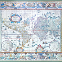 Lote 019 - Nova Totius Terrarum Orbis Geographica ac Hydrographica Tabula - Imagen 2