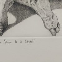 Lote 031 - Itzeel Reyes - La llave de la ciudad, 2015 - Estampa calcográfica sobre papel, estampación en hueco, grabado con punta seca, 5/30 - Imagen 3