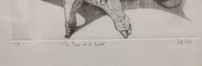 Lote 031 - Itzeel Reyes - La llave de la ciudad, 2015 - Estampa calcográfica sobre papel, estampación en hueco, grabado con punta seca, 5/30 - Imagen 3