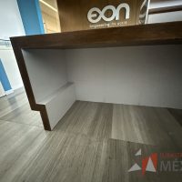 Lote 019 - Mueble de recepción con cubierta tipo mármol en escuadra - Imagen 9