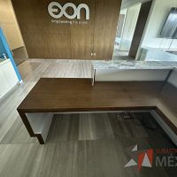 Lote 019 - Mueble de recepción con cubierta tipo mármol en escuadra - Imagen 10