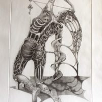 Lote 031 - Itzeel Reyes - La llave de la ciudad, 2015 - Estampa calcográfica sobre papel, estampación en hueco, grabado con punta seca, 5/30