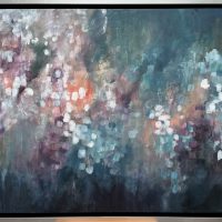 Lote 044 - Gabriela Barragán - Lluvia de pétalos, 2023 - Acrílico sobre tela - Imagen 2