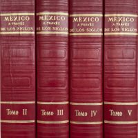 Lote 023 - Cuatro tomos de la enciclopedia de México a través de los siglos