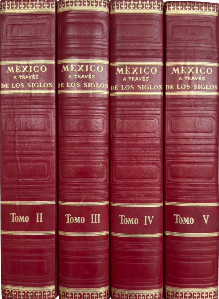Lote 023 - Cuatro tomos de la enciclopedia de México a través de los siglos